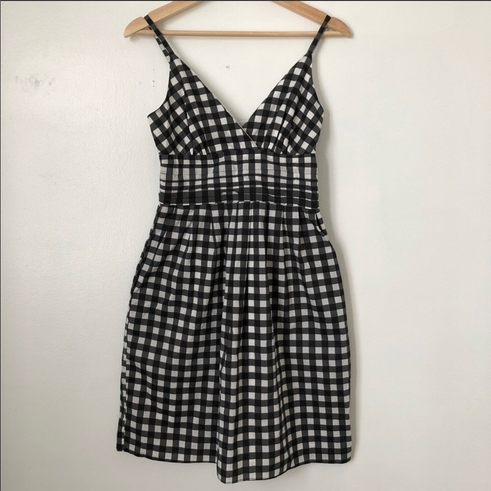 Black & White Checked Sleeveless Dress BP - Picture 6 of 6
